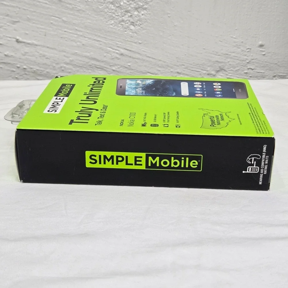 Nokia C100 32GB Simple Mobile Prepaid Smartphone Android 12 5.45